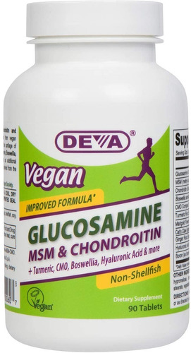 Deva Vegan Glucosamina 90 Tablets - Unidad a $3065