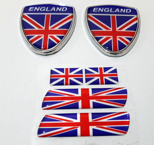 Emblema Escudo Com Moldura Cromada Kit Inglater+coluna+placa