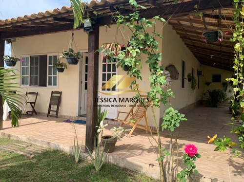 Imagem 2 de 14 de Jmp51 Casa 3 Quartos, Área Gourmet E Piscina Em Unamar - Cf