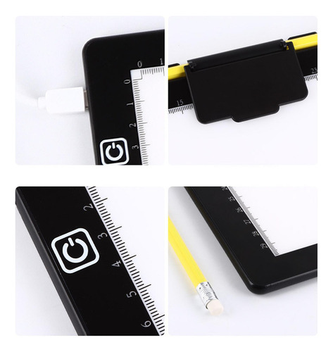 A3 - Panel De Luz De Iluminación Ajustable Usb Mesa De Luz