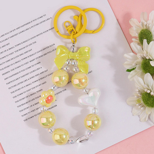 Llavero Con Cuentas, Precioso Accesorio Portátil Para