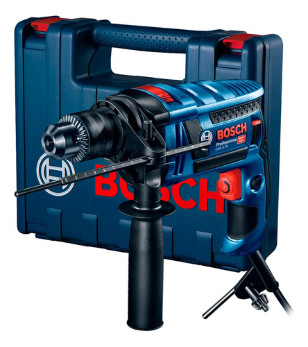 Taladro Percutor Bosch 1/2  Gsb 16 Re 750w V.v.r. + Maletín