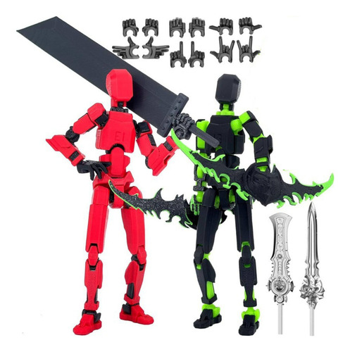Figura De Acción 3d For Lucky T13, Robot Articulado