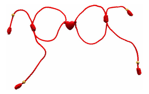 Pulsera Manilla Magnética Hilo Rojo De Amor Para Pareja