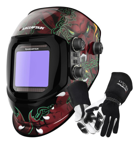 Casco De Soldadura Y Guantes De Soldadura Tig