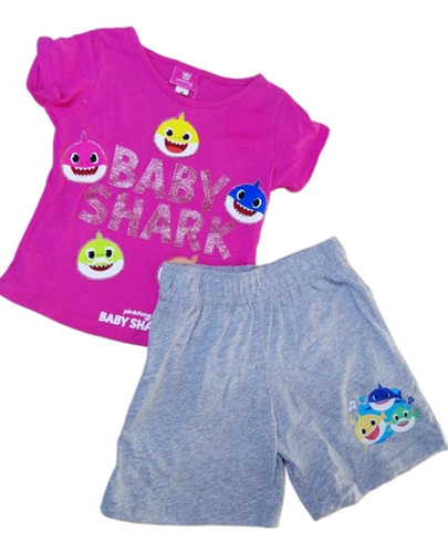 Conjunto Para Niña Baby Shark 2 Piezas.