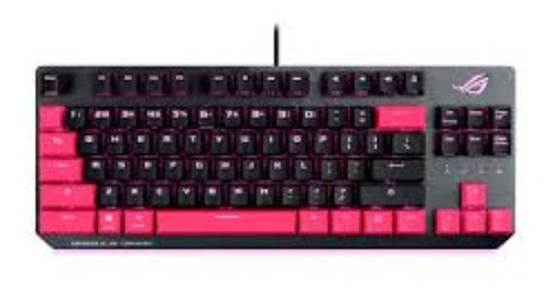 Teclado Asus X803 Strix Scope Tkl Ep/rd/us Gaming Aura /vc Color Del Teclado Negro/rosa