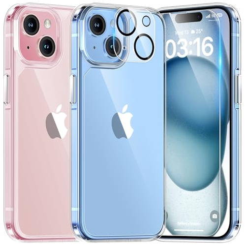 Funda Para iPhone 15 Protectores Pantalla Y Lente Cámara