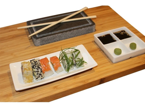 Imagen 1 de 1 de Set De Bamboo Para Sushi 4 Piezas - Asia