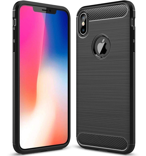 Funda Tpu Fibra De Carbono Compatible Con iPhone XS Max