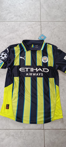 Camiseta Manchester City Alternativa Parche Ucl (Usado)