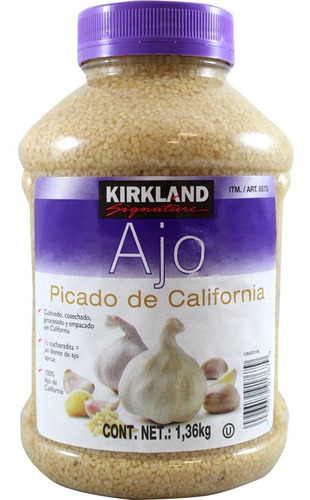 Ajo Picado De California Kirkland Signature De 1.36 Kg