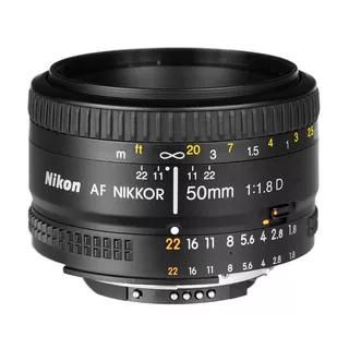 Lente Nikon Af 50mm 1.8d Reflex Nikkor Original / Garantia / Factura A Y B / Envio Gratis / Siempre Stock /