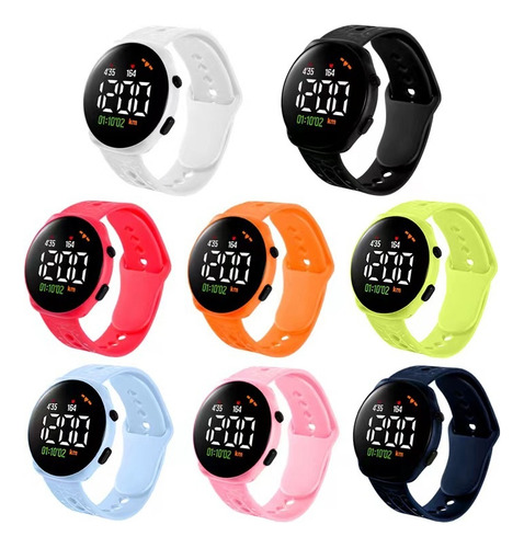For 20uds Estudiantes Relojes Electrónico Led Redondo Mayoreo