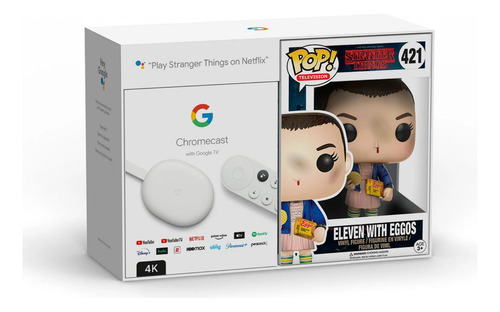 Chromecast tv Gen 4 - 4k Hdr. Wifi+bth+c. Remoto Funko pop!