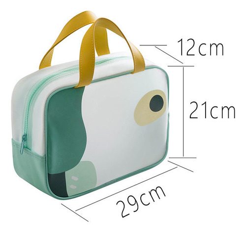 Una Bolsa De Cosméticos Transparente Impermeable De Dibujos