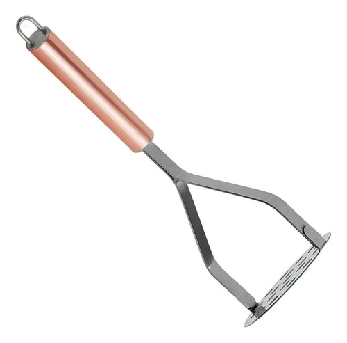 Amassador De Batata Em Inox Com Cabo Rose Gold 26cm Cabo Cromado / Rose Gold