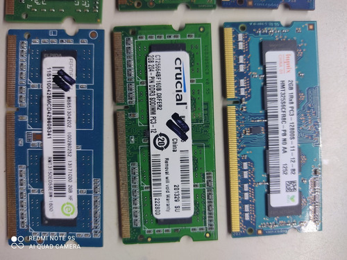 Memoria Ram 2gb Ddr3 Laptop Sodimm 12800s 1600mhz 1.5v Pc3 (Usado)