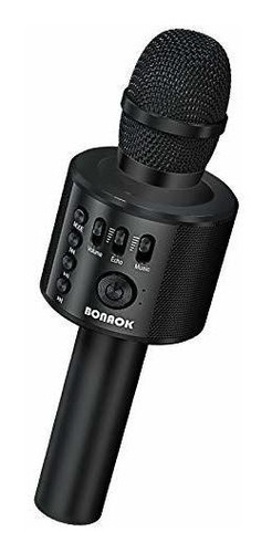 Microfono De Karaoke Inalambrico Bluetooth, 3 En 1, Portatil