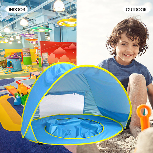 Carpa De Playa Portátil Para Bebés Con Iones Y Bolsa De Tran