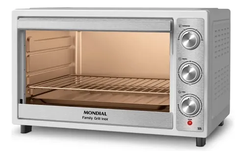 Forno Elétrico 52l Family Grill Inox Mondial 1800w Frn-52-wi