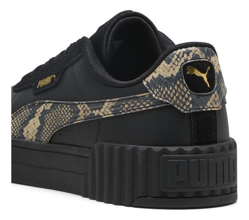 Zapatilla Puma Carina 3.0 Snake Chic Negro Mujer