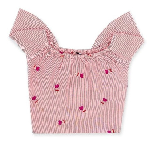 Blusa Muñeca Ropa Corazon Dulce Bordado Sweet 45cm Witty