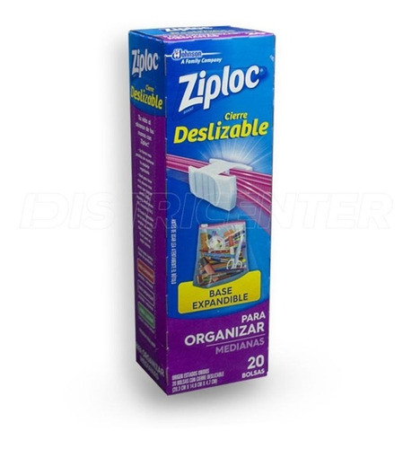 Bolsa Ziploc Base Expandible X 20 Unidades