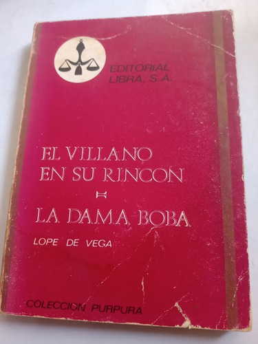 Libro Antiguo 1970 El Villano En Su Rincón Lope De Vega