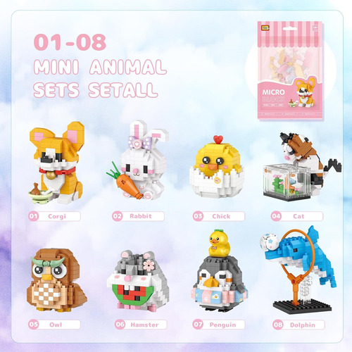 Set De Microbloques De Construcción Corgi Dog, Regalo Para N