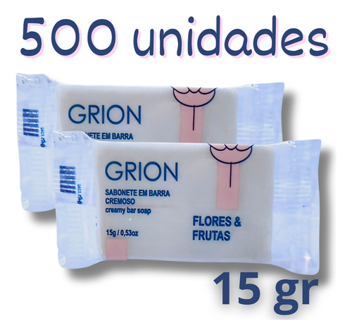 500 Mini Sabonete 15 Gramas Hidratante Premium Hotel Motel Pousada