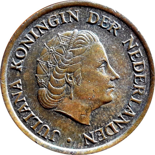 Holanda Moneda De Bronce Del Año 1978 Y De 5 Cents -vf+/xf-