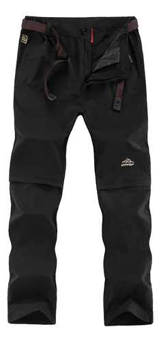 Pantalones Senderismo Desmontable Impermeable Verano Hombre