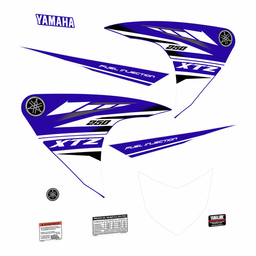 Calcos Yamaha Xtz 250 Año 2018 A 20. Diseño Original