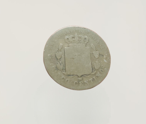 Antigua Moneda Española 5 Centimos 1877 (Usado)
