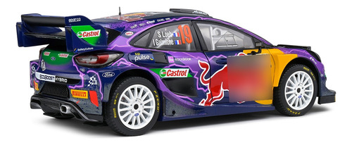 Miniatura Ford Puma Rally1 Hybrid Red Bull Racing Montecarlo Rally 2022 1:18 Solido Competition