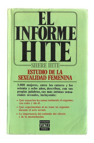 El Informe Hite - Shere Hite - Sexualidad Femenina 1985