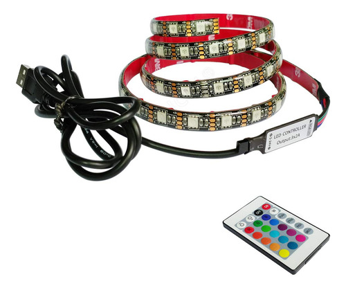 Icih 3.3ft/1m 60leds Impermeable Rgb Cambio De Color Con Con