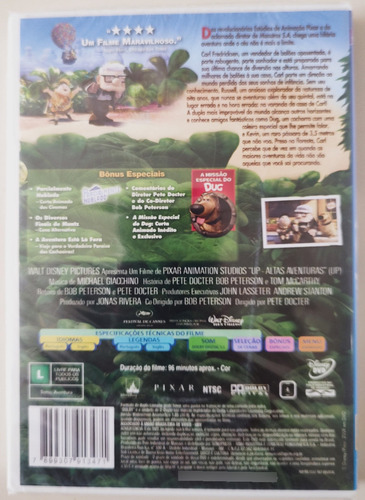 Dvd Up Altas Aventuras (novo Original Lacrado)