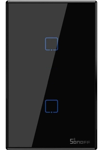 Imagen 1 de 6 de Sonoff T3 Us 2 Canales Panel Tecla Touch Wifi Rf