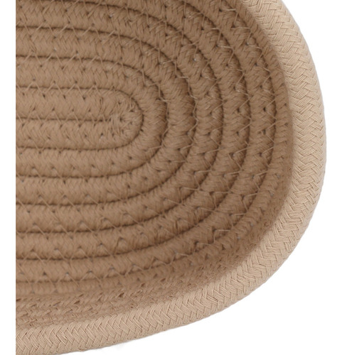 Cesta Organizadora Weaving Rope Para Aperitivos Tejidos En C