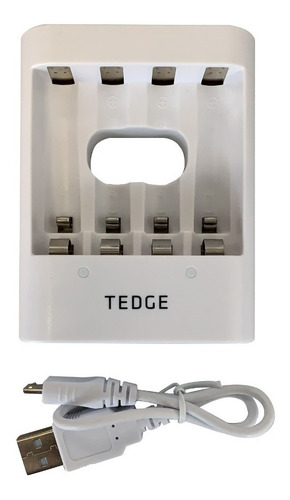 Imagen 8 de 10 de 2 Pilas Aa Y 2 Pilas Aaa Recargables Con Cargador Usb