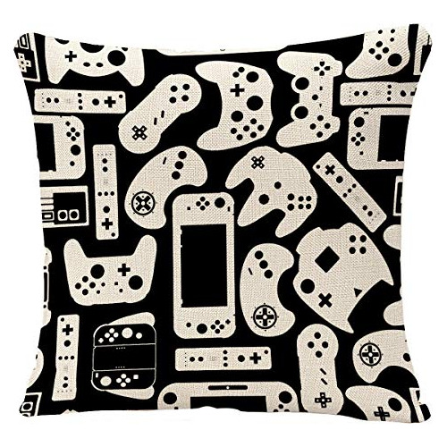 Funda De Almohada De Videojuegos Diseño De Controlador...