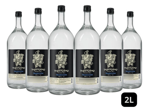 6x Pisco Peruano Tabernero Quebranta 2 L - Destilado De Uva