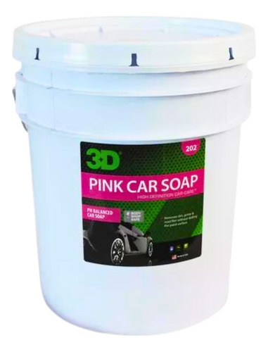 Shampoo Neutro Para Autos 3d Pink Car Soap Cubeta 19 Litros