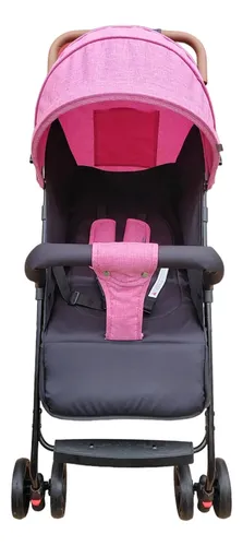 Carriola Para Bebé Prinsel Mónaco Plegable A Una Mano rosa