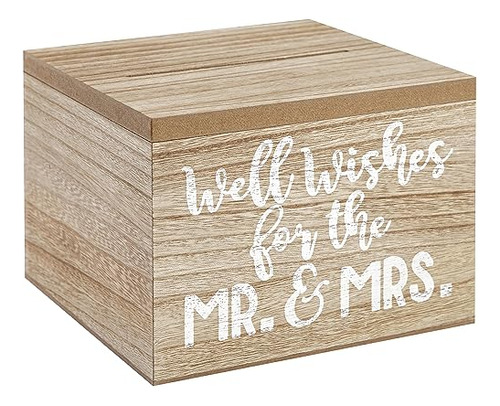 Caja De Tarjetas De Boda De Madera Recepción, Soporte ...