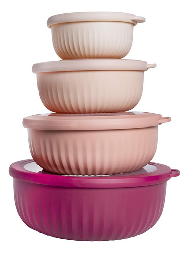 Cuencos Cook With Color Prep, 8 Piezas De Comida De Plast...