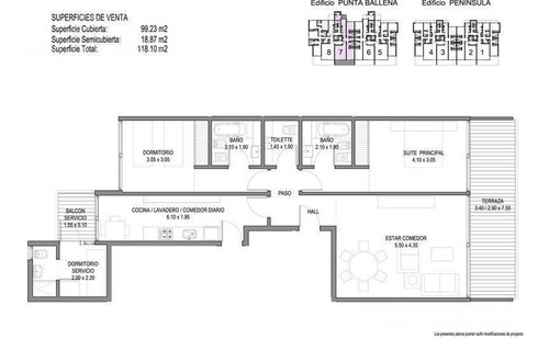 Horizonte, Playa Mansa, Primera Fila, 2 Suites, Dependencia