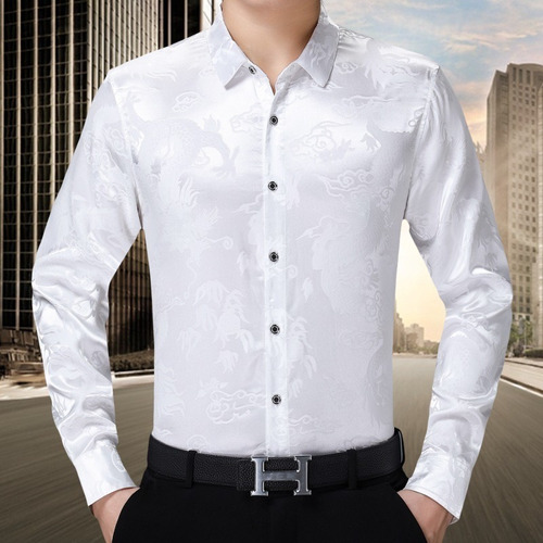 Camisas De Vestir For Hombre De Seda Roja Vino Camisas